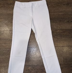 Loft white ankle slacks